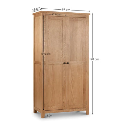 Marlborough Double Wardrobe in White Oak