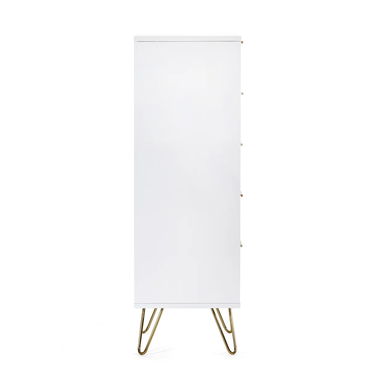 Murano 5 Drawer Tallboy – Matt White