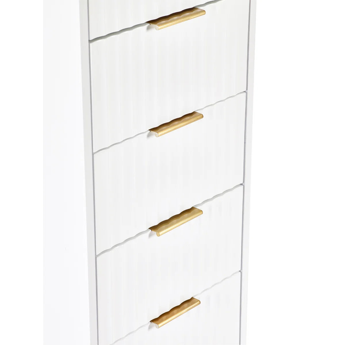 Murano 5 Drawer Tallboy – Matt White