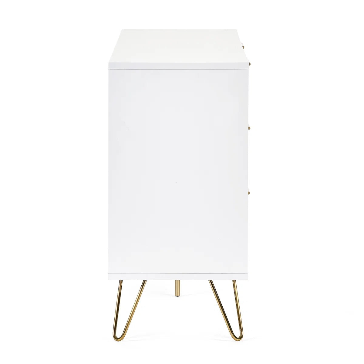 Murano Matt White 6 Drawer Chest