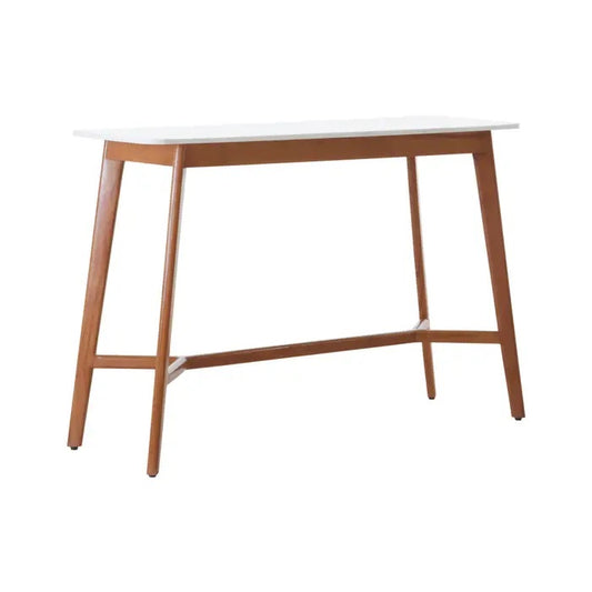 Shop the Myan console table, a perfect blend of modern elegance and sustainability. Combines sustainable acacia wood with a sleek white marble top. Shop online today at Noble & Nook