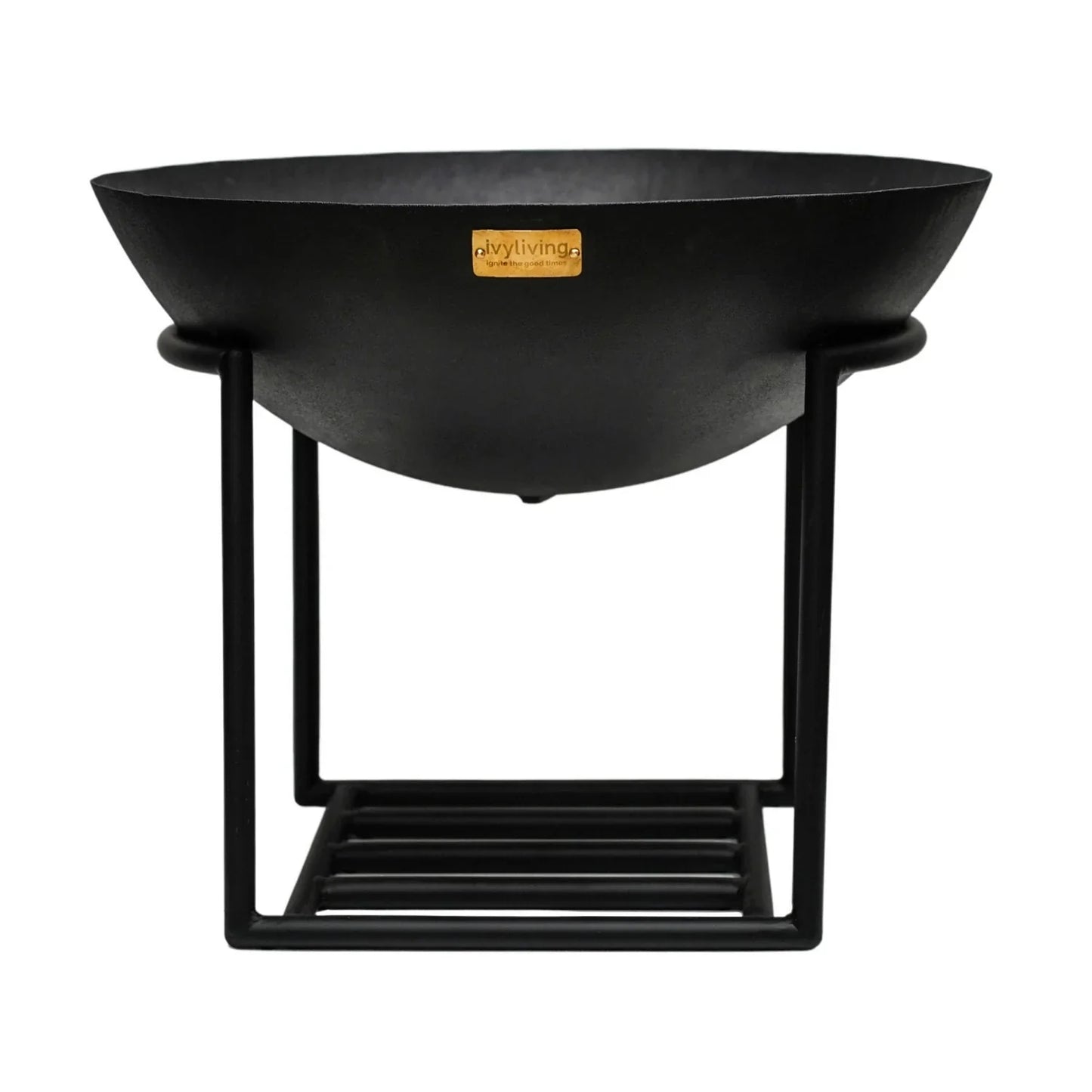Enhance your outdoor gatherings with this medium-sized cast iron fire bowl with stand, perfect to add warmth and ambiance throughout the night. Shop online today at www.nobleandnook.co.uk