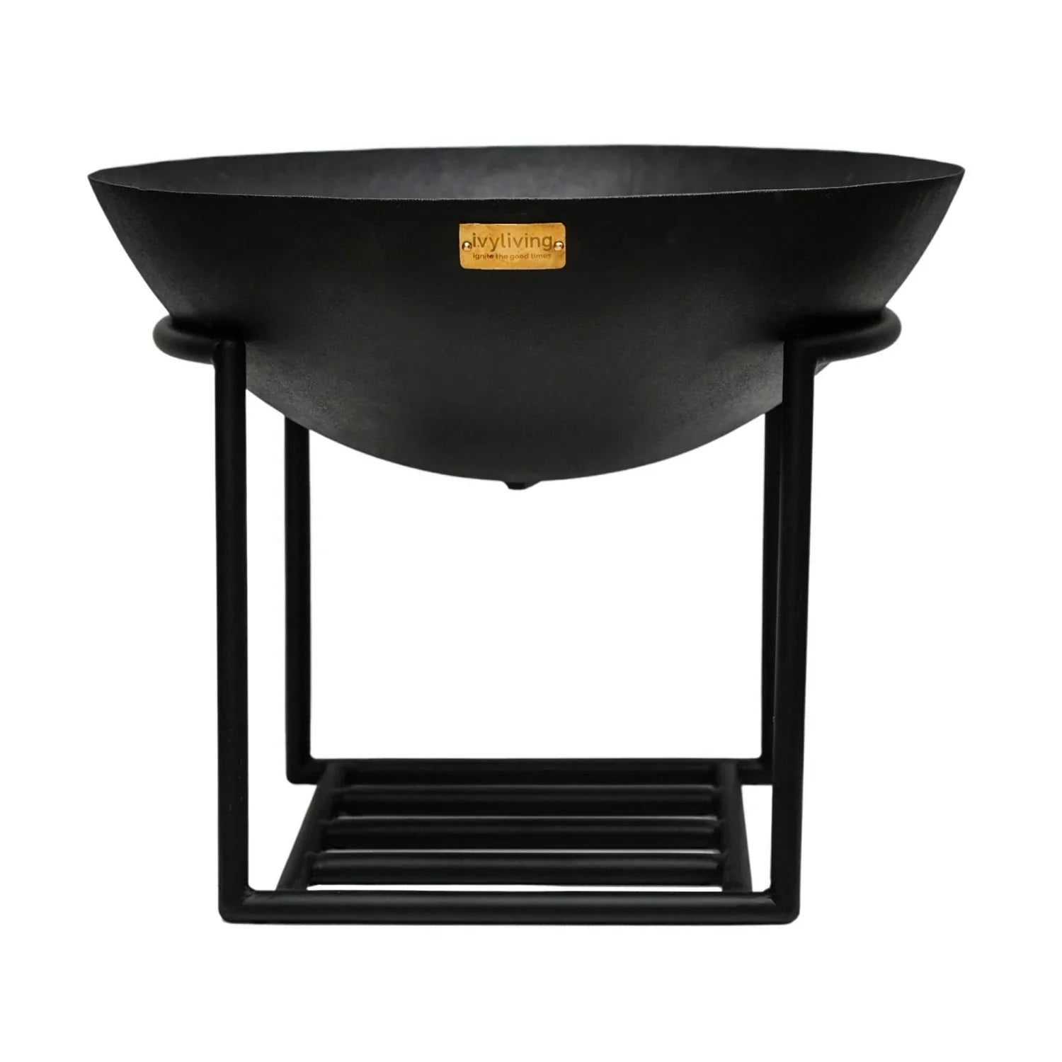Enhance your outdoor gatherings with this medium-sized cast iron fire bowl with stand, perfect to add warmth and ambiance throughout the night. Shop online today at www.nobleandnook.co.uk