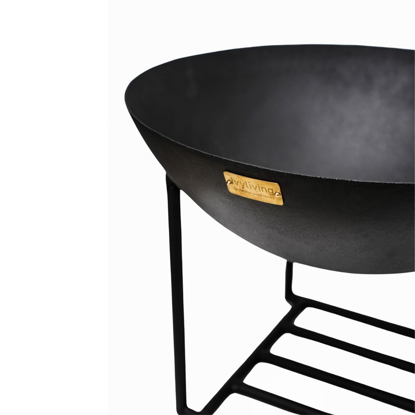Enhance your outdoor gatherings with this medium-sized cast iron fire bowl with stand, perfect to add warmth and ambiance throughout the night. Shop online today at www.nobleandnook.co.uk