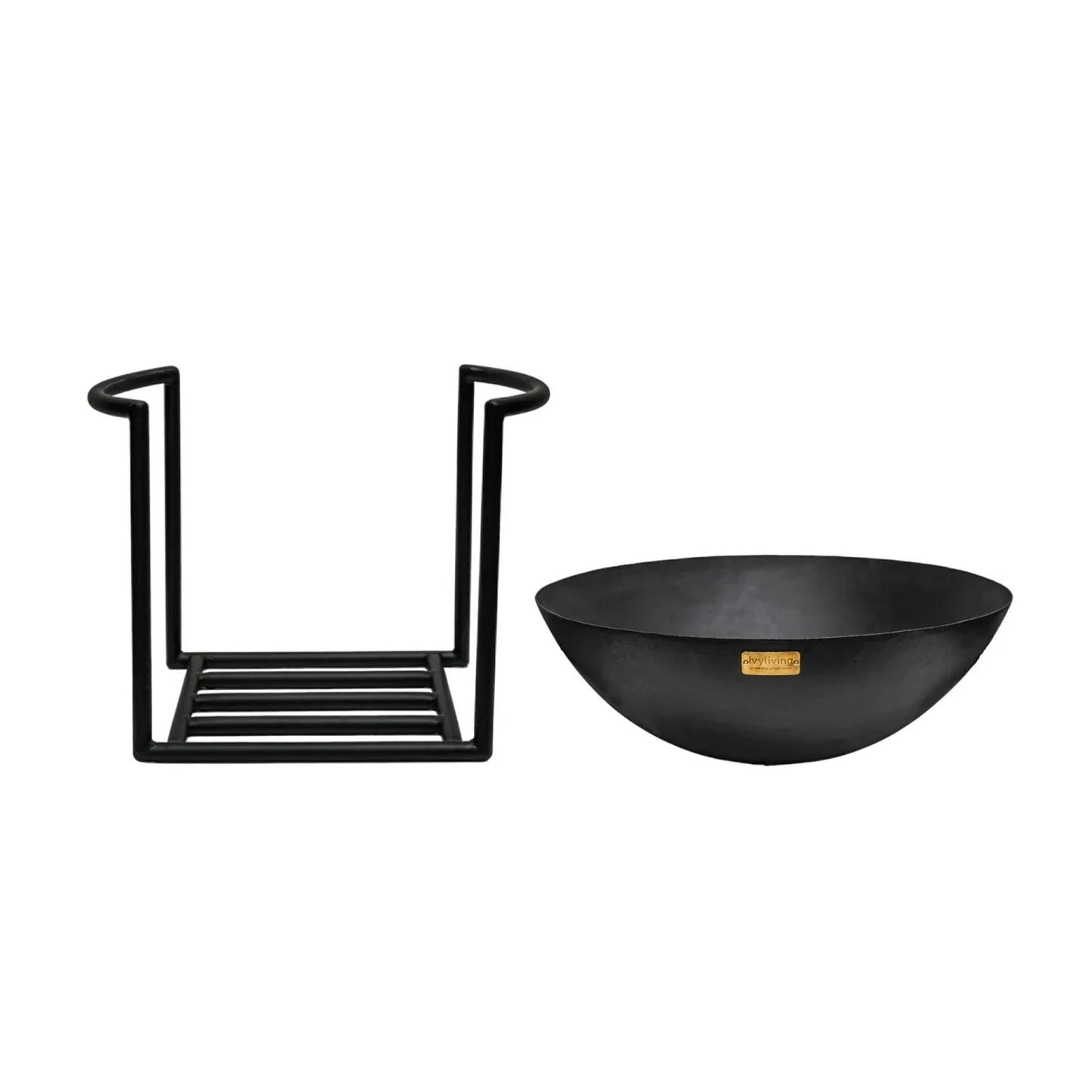 Enhance your outdoor gatherings with this medium-sized cast iron fire bowl with stand, perfect to add warmth and ambiance throughout the night. Shop online today at www.nobleandnook.co.uk