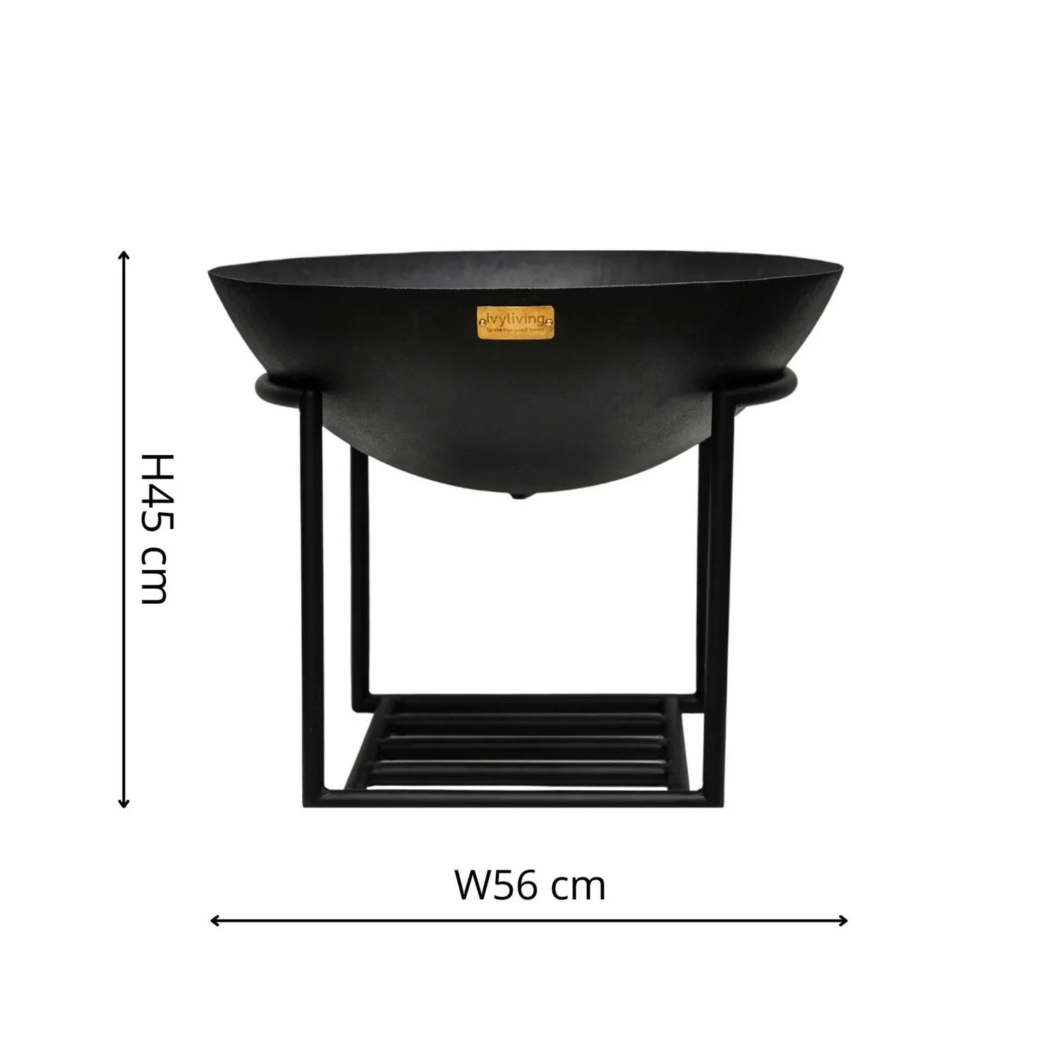 Enhance your outdoor gatherings with this medium-sized cast iron fire bowl with stand, perfect to add warmth and ambiance throughout the night. Shop online today at www.nobleandnook.co.uk