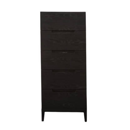 Shop the perfect solution for limited spaces with the Orchid Narrow 5 Drawer. This chest offers both functionality and style for storage needs. Shop online now at www.nobleandnook.co.uk