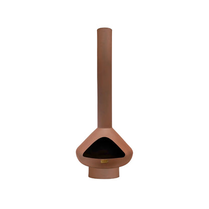 The Outdoor Fornax Fireplace provides a warm and cosy atmosphere, perfect for extending outdoor time during chilly nights. Shop online now at www.nobleandnook.co.uk