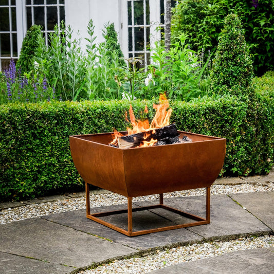 Shop and embrace warmth with the Windermere fire bowl, available in Black or Rust Iron and enjoy cosy gatherings into the winter months. Free UK Mainland Delivery on orders over £100. Shop online now at www.nobleandnook.co.uk