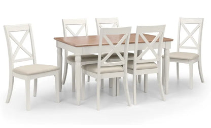 The  Provence Butterfly Extending Dining Table. Dimensions: H78×L150/190×W90 cm. Pair with Provence dining chairs or an elegant, unified look. Shop online at www.nobleandnook.co.uk