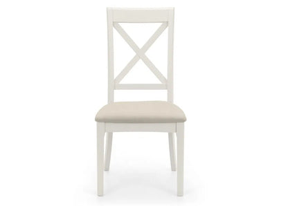 Shop the Provence dining chair, designed to suit both contemporary and traditional homes. Finished in grey lacquer and upholstered in soft ivory fabric. Pair with the Provence dining table for a complete set. Shop online today www.nobleandnook.co.uk
