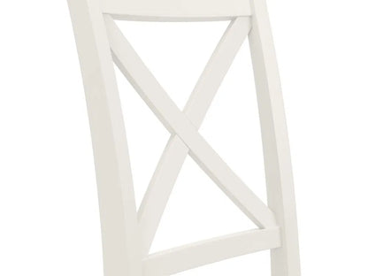 Shop the Provence dining chair, designed to suit both contemporary and traditional homes. Finished in grey lacquer and upholstered in soft ivory fabric. Pair with the Provence dining table for a complete set. Shop online today www.nobleandnook.co.uk