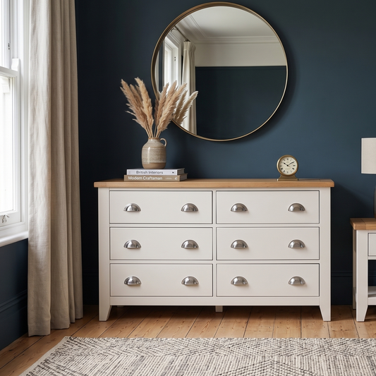 6 Drawer Chest in a Modern bedroom