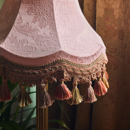 The Rose Quartz Damask Lampshade | Pink