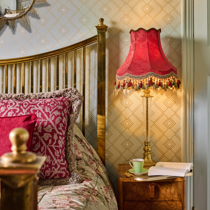 The Ruby Damask Lampshade | Ducal Rose