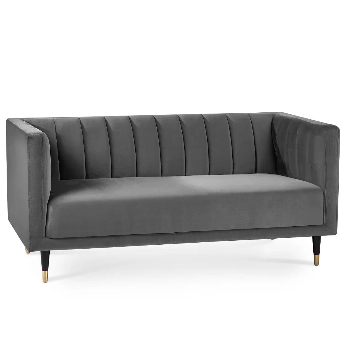 Shop the stylish scalloped sofa in soft teal velvet with fluted back design and brass tip legs. FREE UK MAINLAND DELIVERY. Shop online now at www.nobleandnook.co.uk