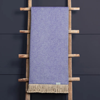 Selkirk Woven Throw Violet – Reversible Design and Textured Sophistication