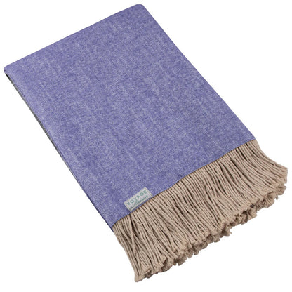 Selkirk 136x200cm Woven Throw Violet – British Craftsmanship and Timeless Texture
