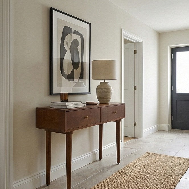 Scandinavian Walnut Oslo Console, Dressing Table or Desk