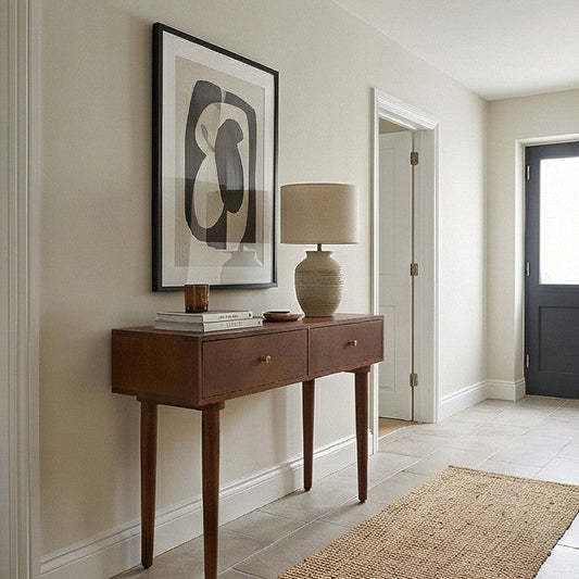 Scandinavian Walnut Oslo Console, Dressing Table or Desk