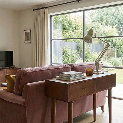 Scandinavian Walnut Oslo Console, Dressing Table or Desk