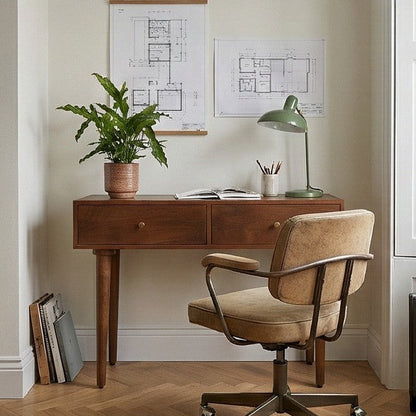 Scandinavian Walnut Oslo Console, Dressing Table or Desk