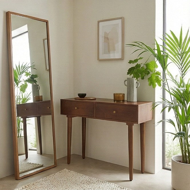Scandinavian Walnut Oslo Console, Dressing Table or Desk