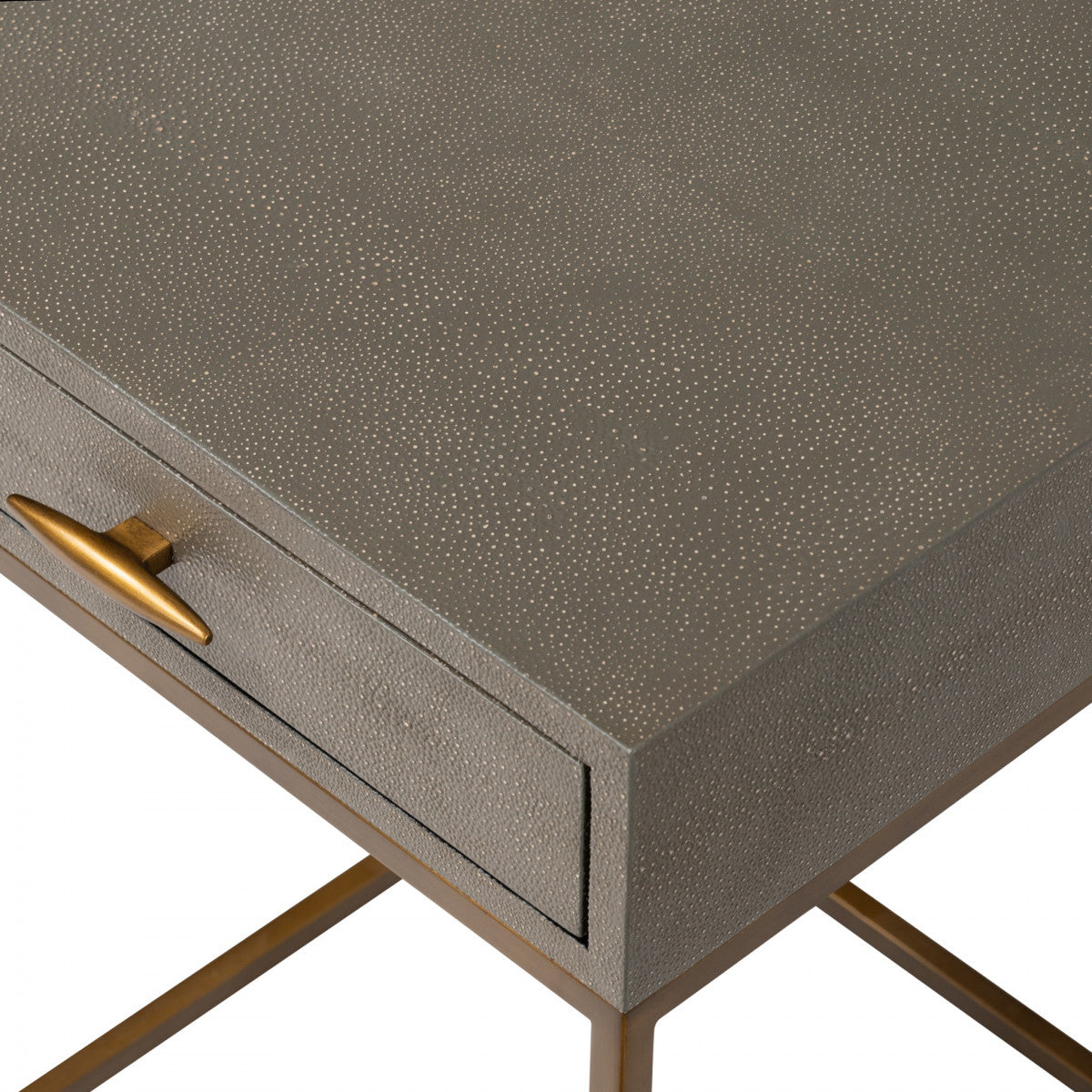 Shop the Hampton Bedside Table one drawer in Grey Shagreen by D.I. Designs. FREE UK Mainland Delivery. Shop online today at www.nobleandnook.co.uk