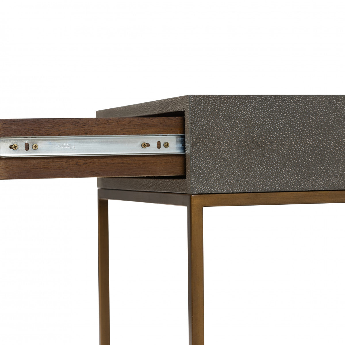 Shop the Hampton Bedside Table one drawer in Grey Shagreen by D.I. Designs. FREE UK Mainland Delivery. Shop online today at www.nobleandnook.co.uk
