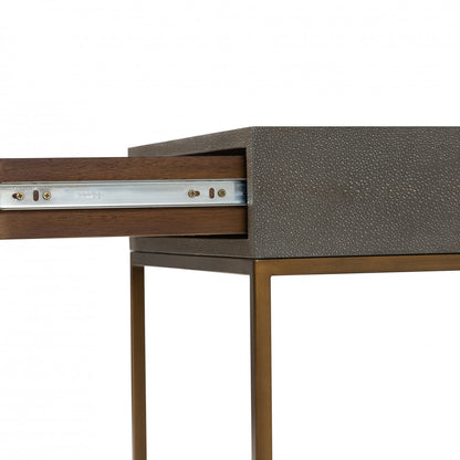 Shop the Hampton Bedside Table one drawer in Grey Shagreen by D.I. Designs. FREE UK Mainland Delivery. Shop online today at www.nobleandnook.co.uk