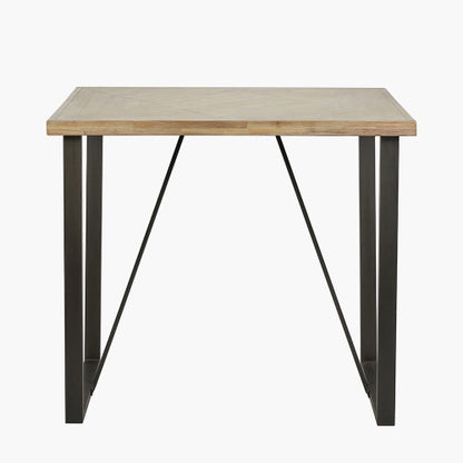 Elegant style and modern design from the Sand Wash Acacia Wood and Black Metal Bar Table. FREE UK MAINLAND DELIVERY. Shop online now at www.nobleandnook.co.uk