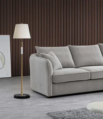Shop the Aluxo Rubin Corner Chaise in Pebble Boucle, the epitome of luxury and comfort. It's organic curves and contemporary boucle fabric, in a range of neutral tones, make it a statement piece in any home. Shop online today at www.nobleandnook.co.uk