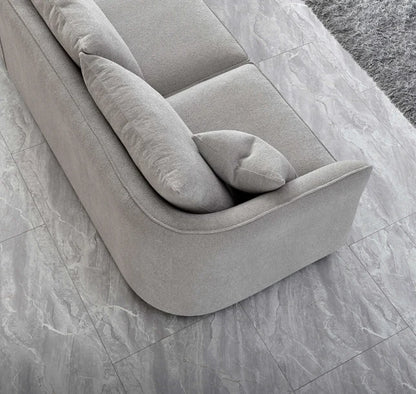 Shop the Aluxo Rubin Corner Chaise in Pebble Boucle, the epitome of luxury and comfort. It's organic curves and contemporary boucle fabric, in a range of neutral tones, make it a statement piece in any home. Shop online today at www.nobleandnook.co.uk