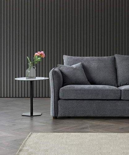 Shop the Aluxo Rubin Corner Chaise in Charcoal Bouclé, the epitome of luxury and comfort. It's organic curves and contemporary bouclé fabric make it a statement piece in any home. Shop online today at www.nobleandnook.co.uk
