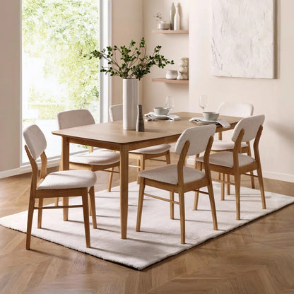 Dimensions: W180–220xD90xH76cm - Perfectly sized for both everyday meals and larger gatherings, this table expands effortlessly from 180 cm to 220 cm. Available at www.nobleandnook.co.uk