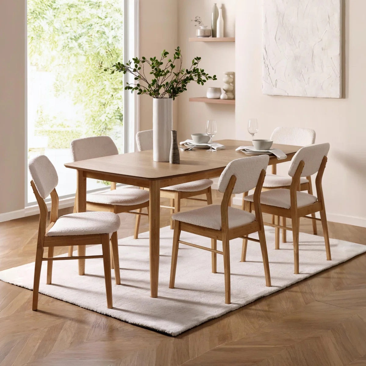 Theia Extending Dining Table | Oak Effect