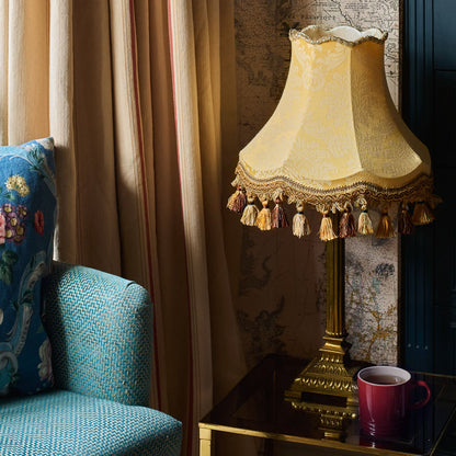 The Citrine Damask Lampshade | Oriental Gold