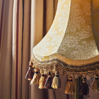 The Citrine Damask Lampshade | Oriental Gold