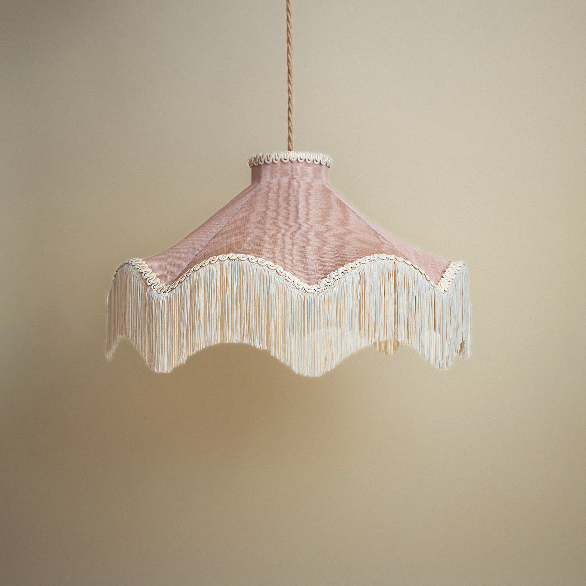 The Daisy Moiré Lampshade | Blush