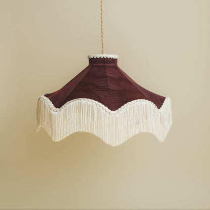 The Daisy Moiré Lampshade | Aubergine