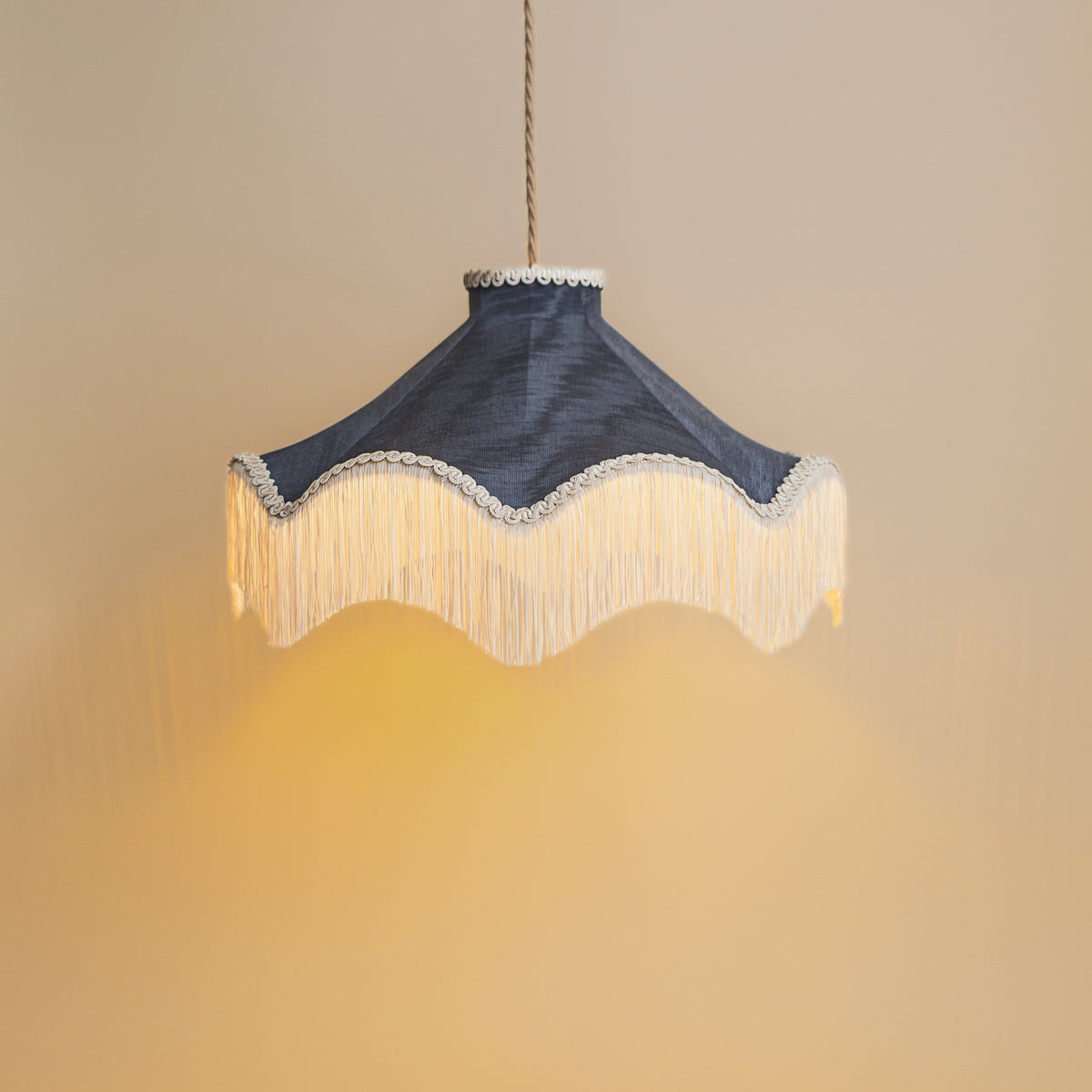 The Daisy Moiré Lampshade | Midnight