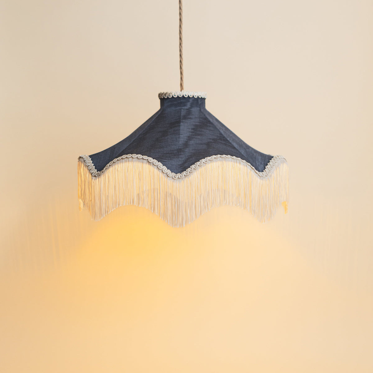 The Daisy Moiré Lampshade | Midnight