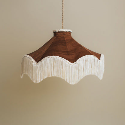 The Daisy Moiré Lampshade | Cognac