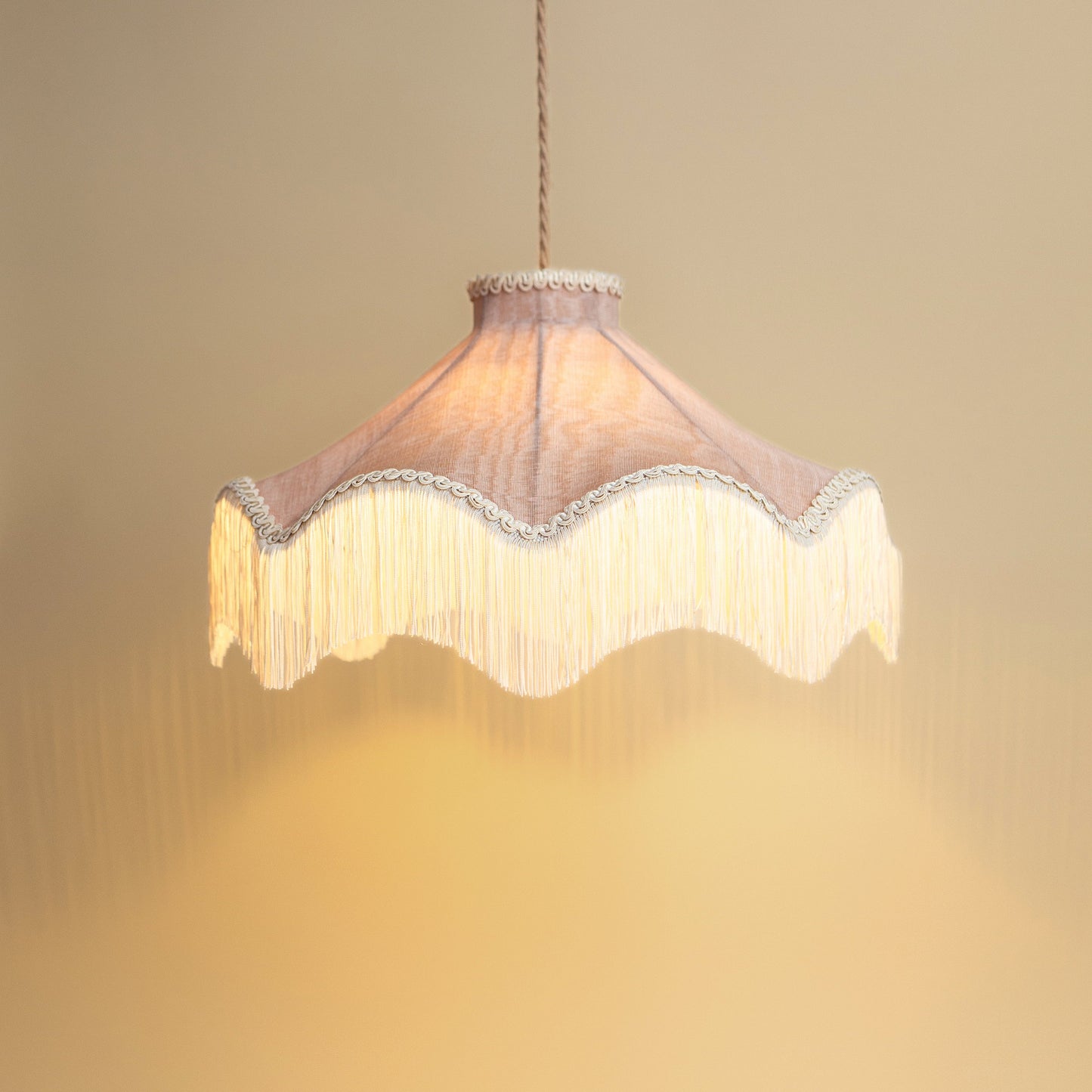 The Daisy Moiré Lampshade | Blush