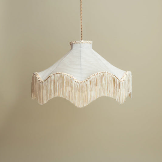 The Daisy Moiré Lampshade | Pearl