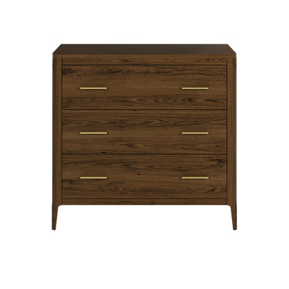 Shop the Abberley Chest of Drawers crafted dark stained solid oak with visible grain by D.I. Designs. FREE UK MAINLAND DELIVERY. Shop online now at www.nobleandnook.co.uk