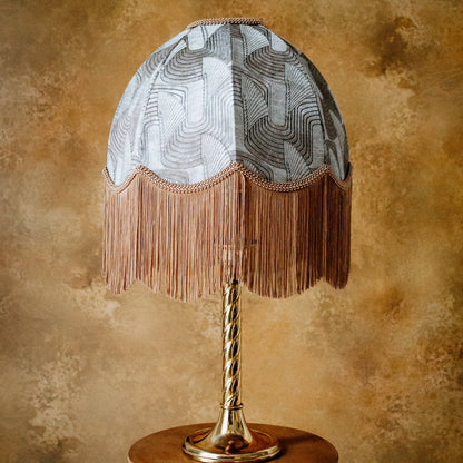 The Marianne Fringed Lampshade | Bronze Geometric