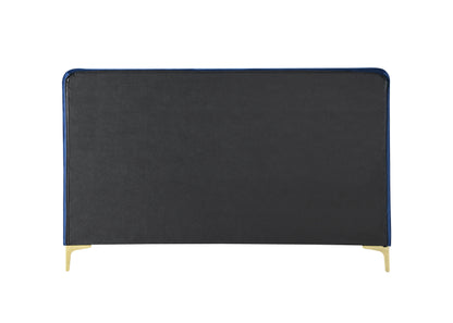 Shop this sophisticated midnight blue velvet bed frame, designed to blend luxury with functionality. FREE UK Mainland Delivery. Shop online today at www.nobleandnook.co.uk