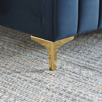 Shop this sophisticated midnight blue velvet bed frame, designed to blend luxury with functionality. FREE UK Mainland Delivery. Shop online today at www.nobleandnook.co.uk
