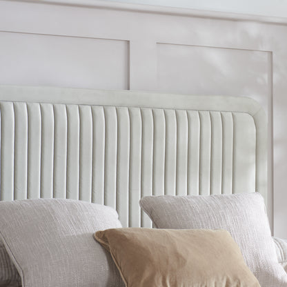 Experience luxury and comfort with this beautifully crafted king size bed frame, upholstered in warm stone grey fabric. Designed to blend timeless elegance. Shop online today at www.nobleandnook.co.uk